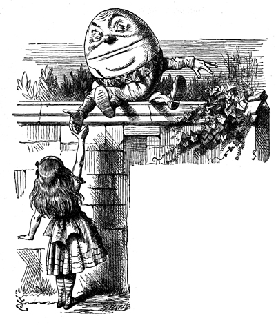 Alice and Humpty Dumpty