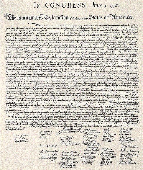 Declaration of independence 1776 essay