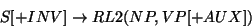 \begin{displaymath}
S[+INV] \rightarrow RL2(NP, VP[+AUX])
\end{displaymath}