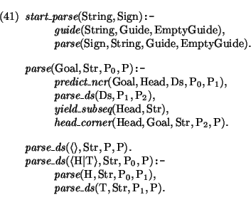 \pr\pred
\head{\mbox{\it start\_parse}(\mbox{\rm String},\mbox{\rm Sign}) \mbox{...
...se\_ds}(\mbox{\rm T},\mbox{\rm Str},\mbox{\rm P}_{1},\mbox{\rm P}).}
\epred\epr