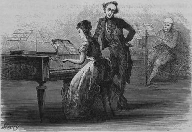 Juffrouw KEGGE aan de piano