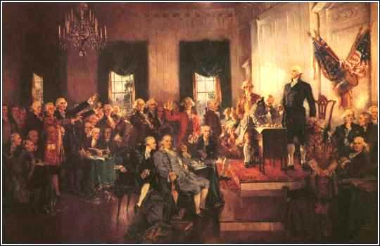 The signing of the Constitution