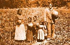 Geronimo in his garden in Florida