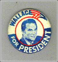 Wallace Campaign button