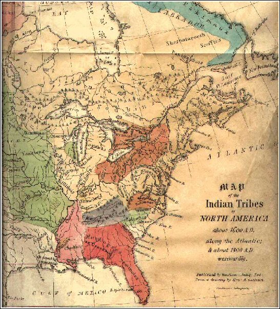 gallatin map of tribes