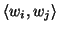 $\langle w_i,w_j\rangle$