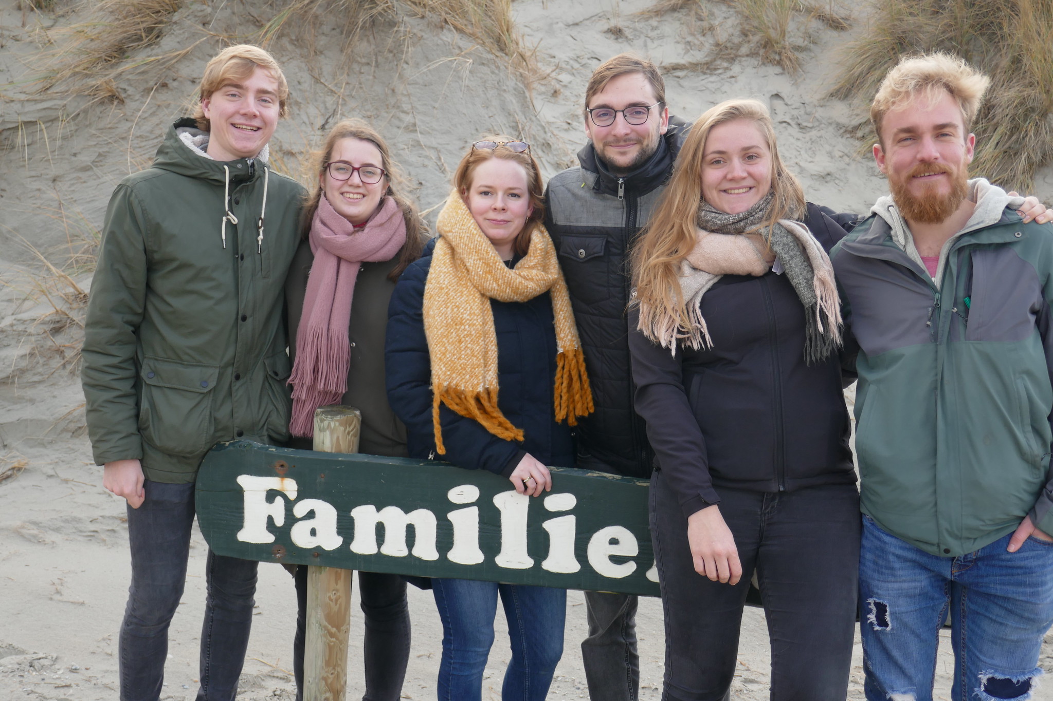 kinderen met aanhang, Ameland, december 2019