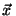 $ \vec{x}\,$