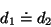 \begin{displaymath}
d_1 \doteq d_2
\end{displaymath}