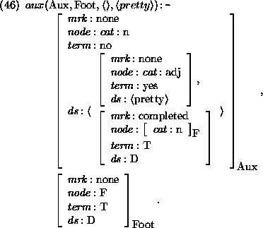 \begin{figure}
\par\pr\pred
\head{aux(\mbox{\rm Aux},\mbox{\rm Foot},\langle\ran...
...x{\it term}:\mbox{\rm T}\\ \mbox{\it ds}:\mbox{\rm D}}.}
\epred\epr
\end{figure}