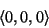 \begin{displaymath}
\langle 0,0,0\rangle
\end{displaymath}