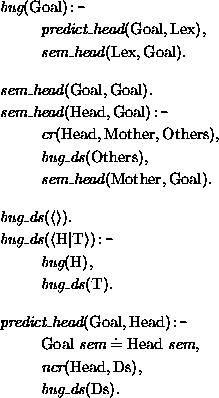 \begin{figure}
\prn
\pred
\head{\mbox{\it bug}(\mbox{\rm Goal})\mbox{\tt :-}}
\b...
...ox{\rm Ds}),}
\body{\mbox{\it bug\_ds}(\mbox{\rm Ds}).}
\epred\eprn
\end{figure}