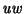 $\mbox{\it uw\/}$