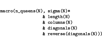 \begin{displaymath}\begin{minipage}[t]{.9\textwidth}\begin{verbatim}macro(n_qu...
...onals(N)
& reverse(diagonals(N)))\end{verbatim}\end{minipage}\end{displaymath}