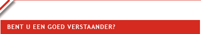 Bent u een goed verstaander?